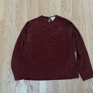 Vintage Evan Picone Blouse Polka Dot